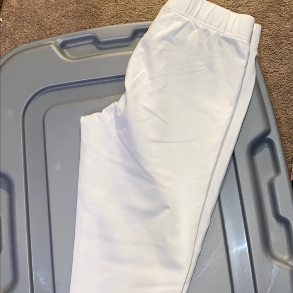 Lands end girls white Capri leggings size medium